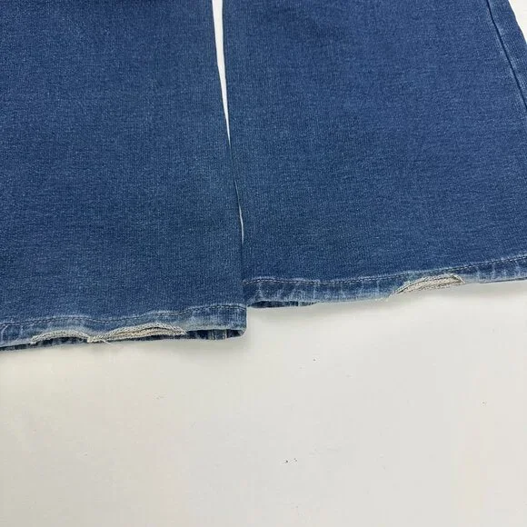 Lands' End Super Soft Bootcut Women's size 16 Dark Wash Blue Denim Jeans - Picture 7 of 7